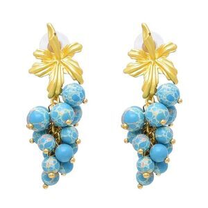 Stone drop earrings M789